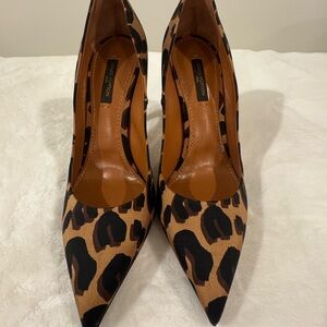 Louis Vuitton Leopard Pony Hair Heels